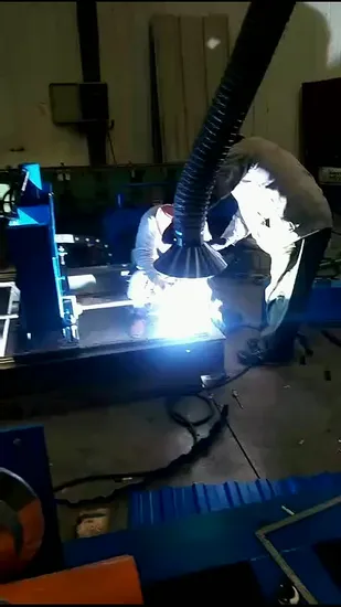 Portable Suction Arm Welding Fume Purifier Dust Collector Extractor for Laboratory Bench